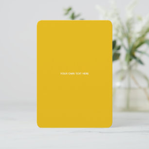 Create Your Own Yellow Custom Design Save The Date