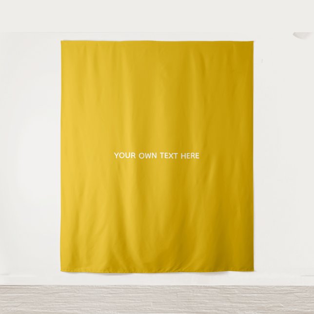 Create Your Own Yellow Custom Design Tapestry (Front)