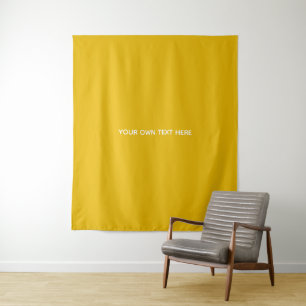 Create Your Own Yellow Custom Design Tapestry