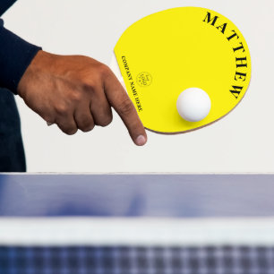 Create Your Own Yellow Ping Pong Paddle Gift