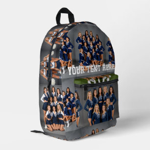 "create your own" your image here cheerleading  printed backpack