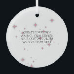 Create Your Own - Your Image Here - Glass Tree Decoration<br><div class="desc">Customise this item from scratch with your own design images and/or text,  or personalise the current background. Visit Autumn Weddings on Zazzle to view our entire collection of easy to personalise wedding and event supplies,  gifts,  favours and more.</div>