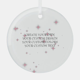 Create Your Own - Your Image Here - Glass Tree Decoration
