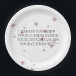 Create Your Own - Your Image Here - Paper Plate<br><div class="desc">Customise this item from scratch with your own design images and/or text,  or personalise the current background. Visit Autumn Weddings on Zazzle to view our entire collection of easy to personalise wedding and event supplies,  gifts,  favours and more.</div>