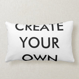 Create Your Own Zipperless Polyester Lumbar Pillow