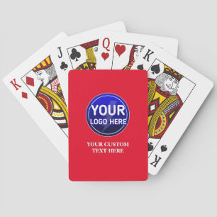 Create your owner's custom logo/editable playing cards