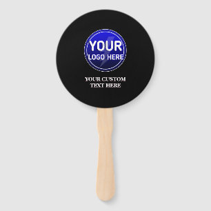 Create your owner's custom logo/editable template hand fan