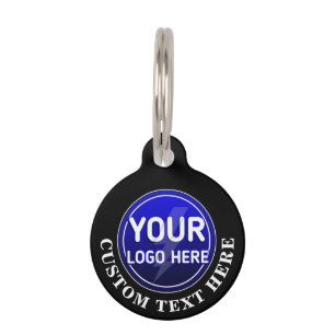 Create your owner's custom logo/editable template pet tag