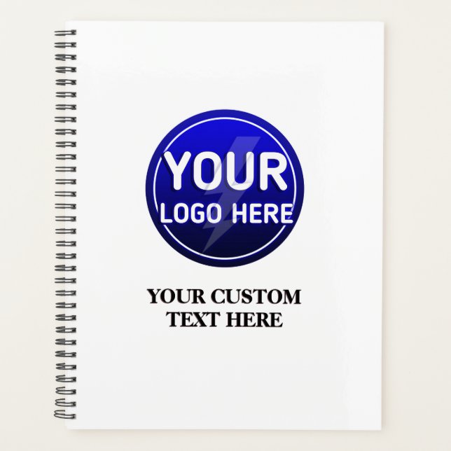 Create your owner's custom logo/editable template  planner (Front)