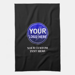 Create your owner's custom logo/editable template tea towel