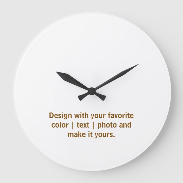 Create Your Personalise 10.75" Round Acrylic  Large Clock (Front)