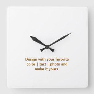 Create Your Personalise 10.75" Square Acrylic Wall Clock