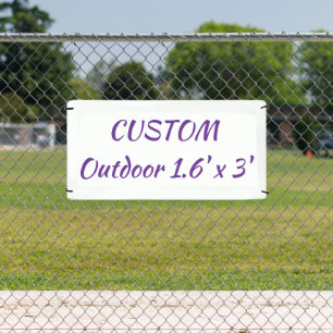create your personalise 1.6' x 3' 'outdoor banner