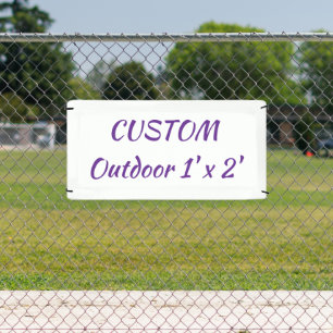create your personalise 1' x 2'outdoor banner