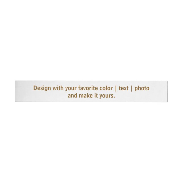 Create Your Personalise 1" x 7.25" Wrap Around Label (Individual)
