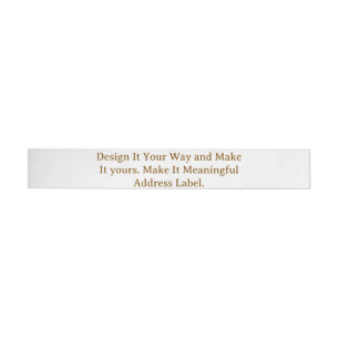 Create Your Personalise 1" x 7.25" Wraparound Address Label