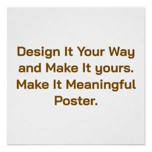 Create Your Personalise 20" x 20" Poster