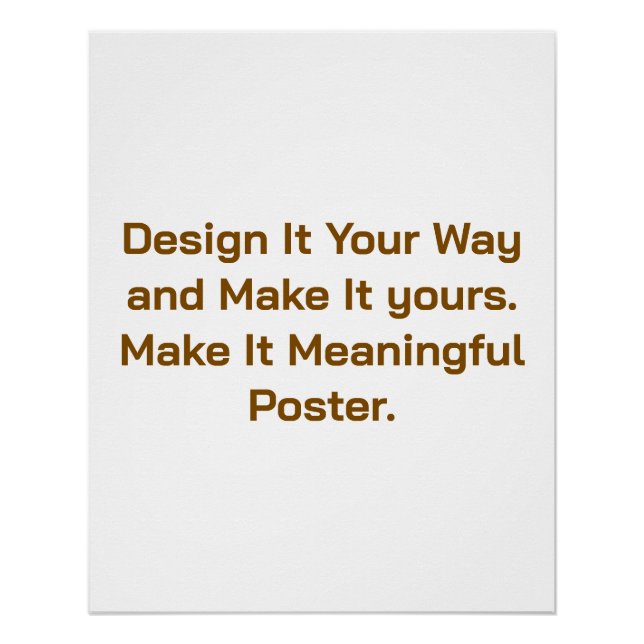 Create Your Personalise 20" x 25" Poster (Front)