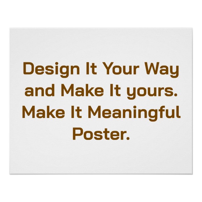 Create Your Personalise 25" x 20" Poster (Front)