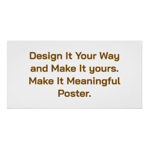 Create Your Personalise 28" x 14" Poster