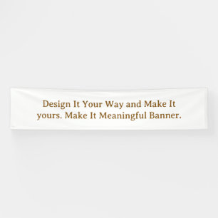 Create Your Personalise 2.5' x 12' Banner