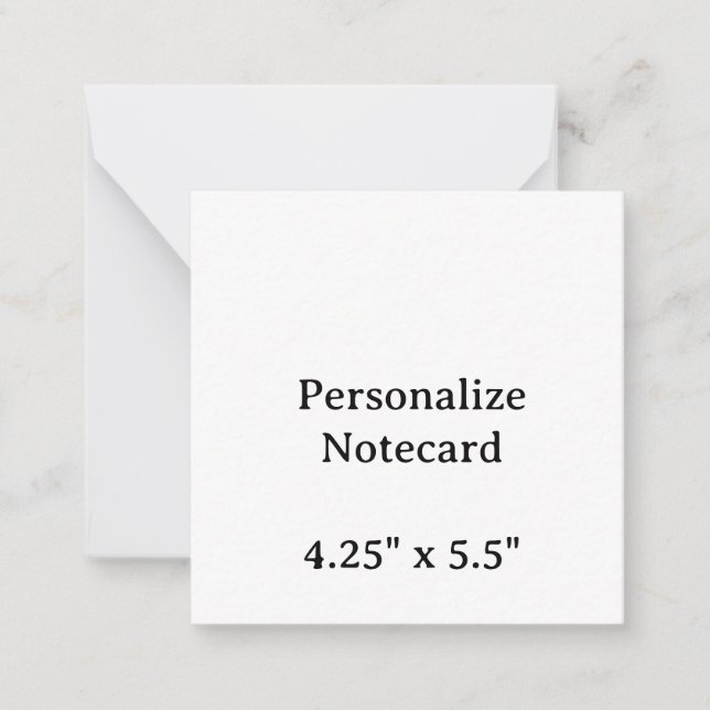 Create Your Personalise 2.5" x 2.5" Flat Notecard (Front)