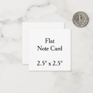Create your personalise .2.5" x 2.5" squeard Flat Card