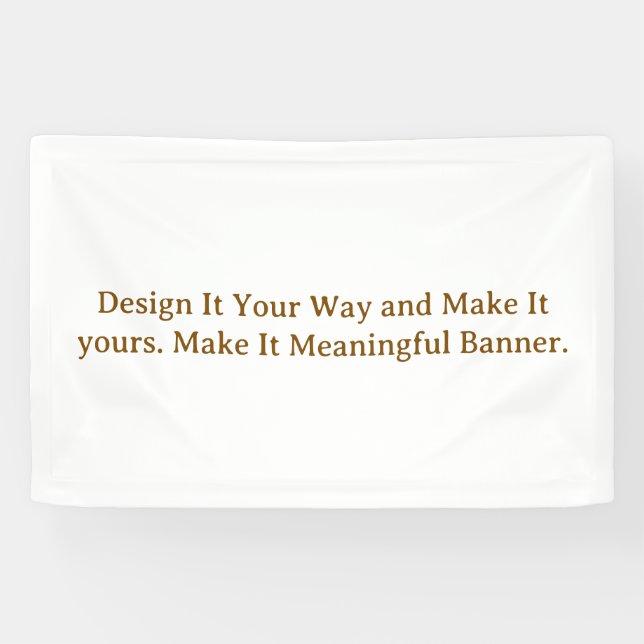 Create Your Personalise 2.5' x 4' Banner (Horizontal)