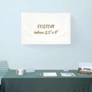 create your personalise 2.5' x 4' indoor banner