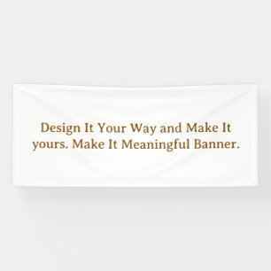 Create Your Personalise 2.5' x 6' Banner