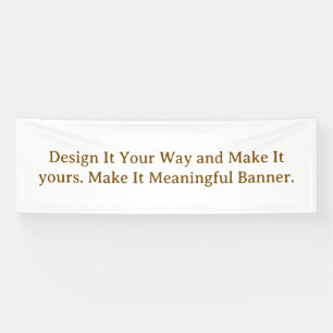 Create Your Personalise 2.5' x 8' Banner