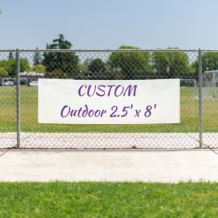 create your personalise 2.5' x 8'outdoor banner