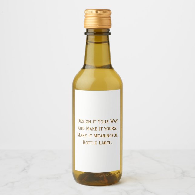 Create Your Personalise 2" x 3" Wine Label (Front)