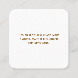 Create Your Personalise 32.5" x 2.5" Rounded Square Business Card