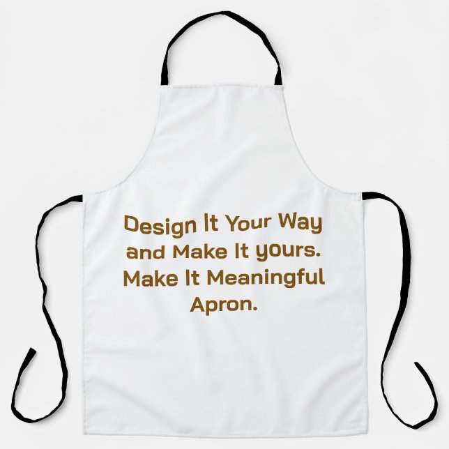 Create Your Personalise 34" length x 27" width Apron (Front)