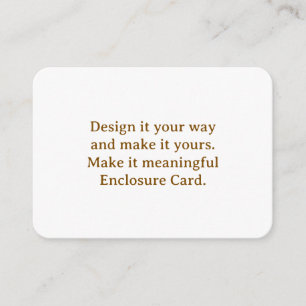 Create Your Personalise 3.5" x 2.5" Rounded Enclosure Card