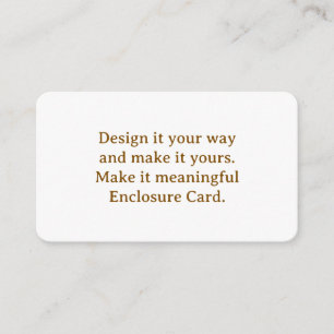 Create Your Personalise 3.5" x 2" Rounded Enclosure Card