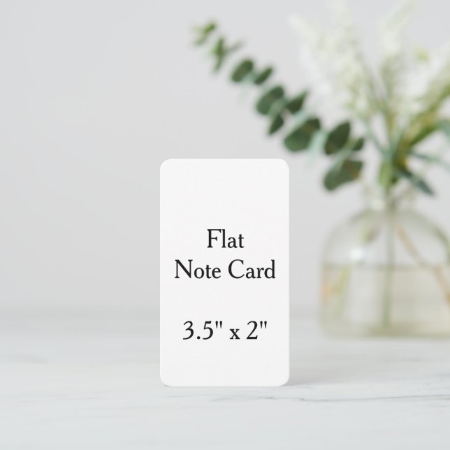 Create your personalise .3.5" x 2"  rounded Flat  Card (Standing Front)