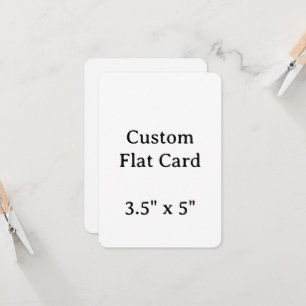 Create your Personalise 3.5" x 5"Flat Card