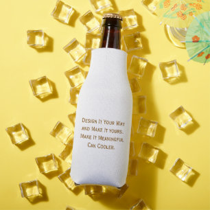 Create Your Personalise 3" D x 7" H Bottle Cooler