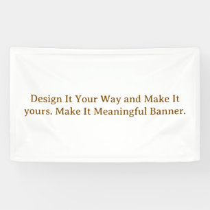 Create Your Personalise 3' x 5' Banner
