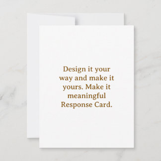 Create Your Personalise 4.25" x 5.5" RSVP Card
