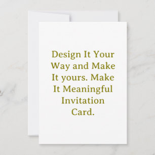 Create Your Personalise 4.5" x 6.25" Squared Invitation