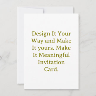 Create Your Personalise 4.5" x 6.25" Squared Invitation