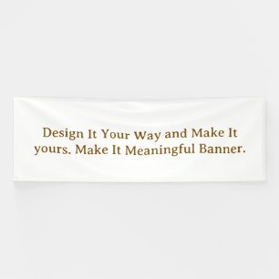 Create Your Personalise 4' x 12' Banner