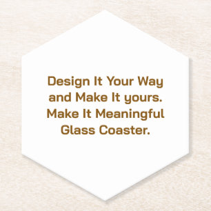 Create Your Personalise 4" x 4" Paper Coaster