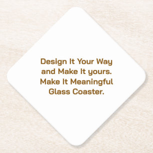 Create Your Personalise 4" x 4" Paper Coaster