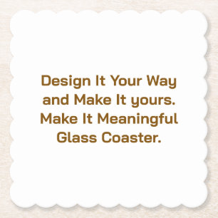 Create Your Personalise 4" x 4" Paper Coaster