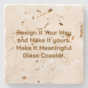 Create Your Personalise 4" x 4" Stone Coaster