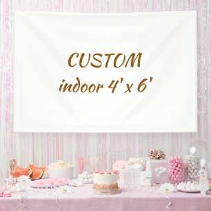 create your personalise 4' x 6' indoor banner